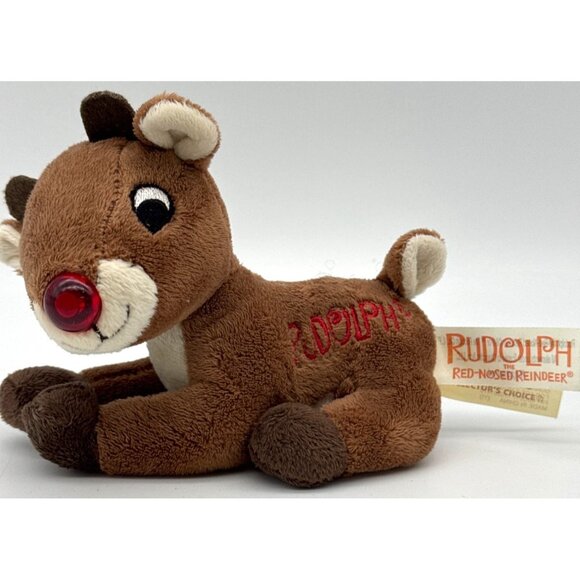 Rudolph The Red Nose Reindeer 5” Plush Tested- Plays Music - Picture 2 of 6